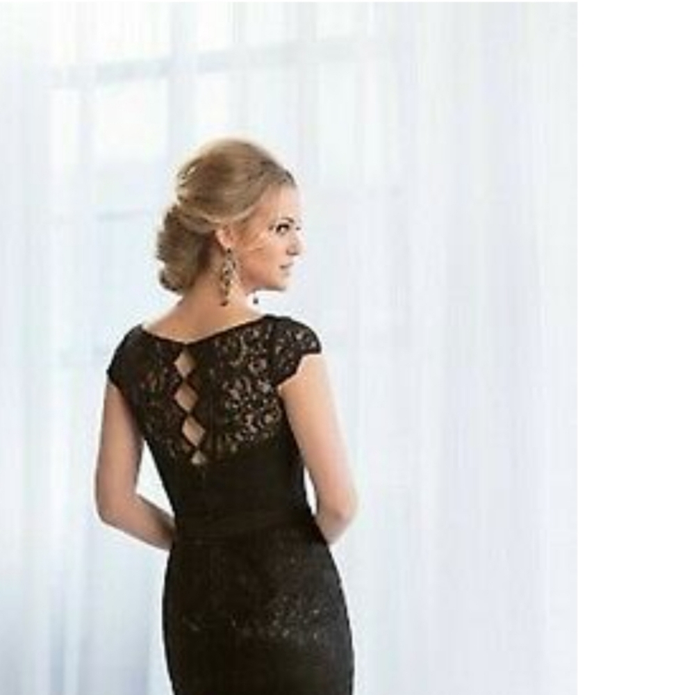 Black Belsoie cocktail dress size 14